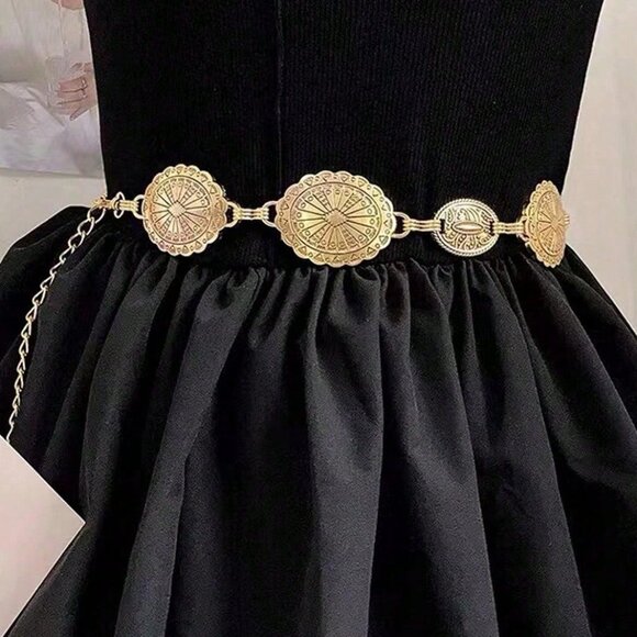 western dress with belt